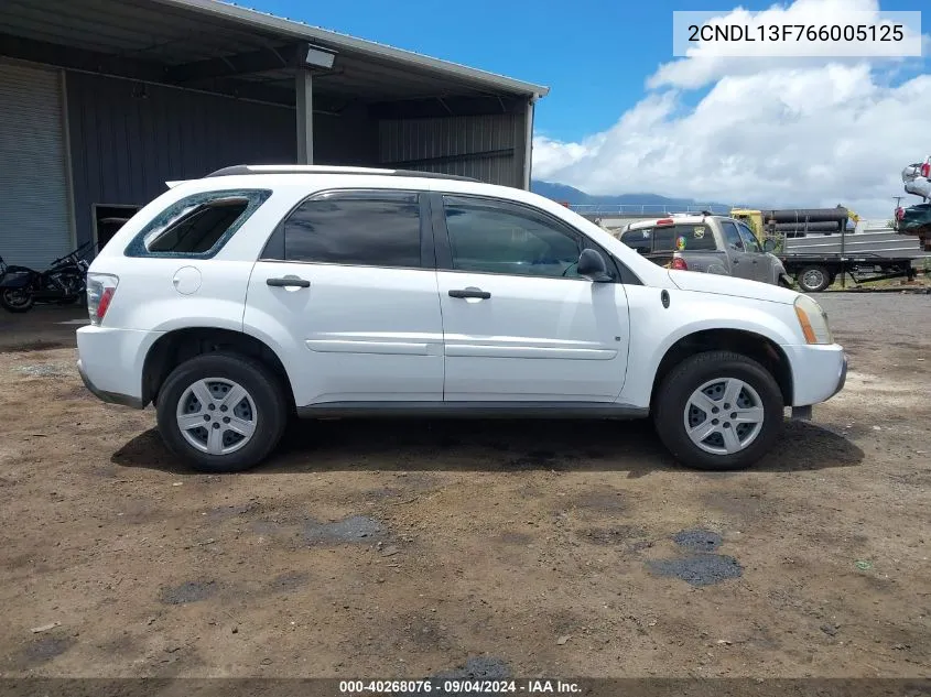 2CNDL13F766005125 2006 Chevrolet Equinox Ls