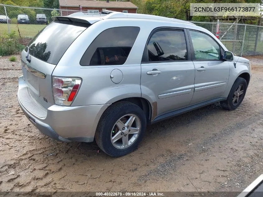 2006 Chevrolet Equinox Lt VIN: 2CNDL63F966173877 Lot: 40322678