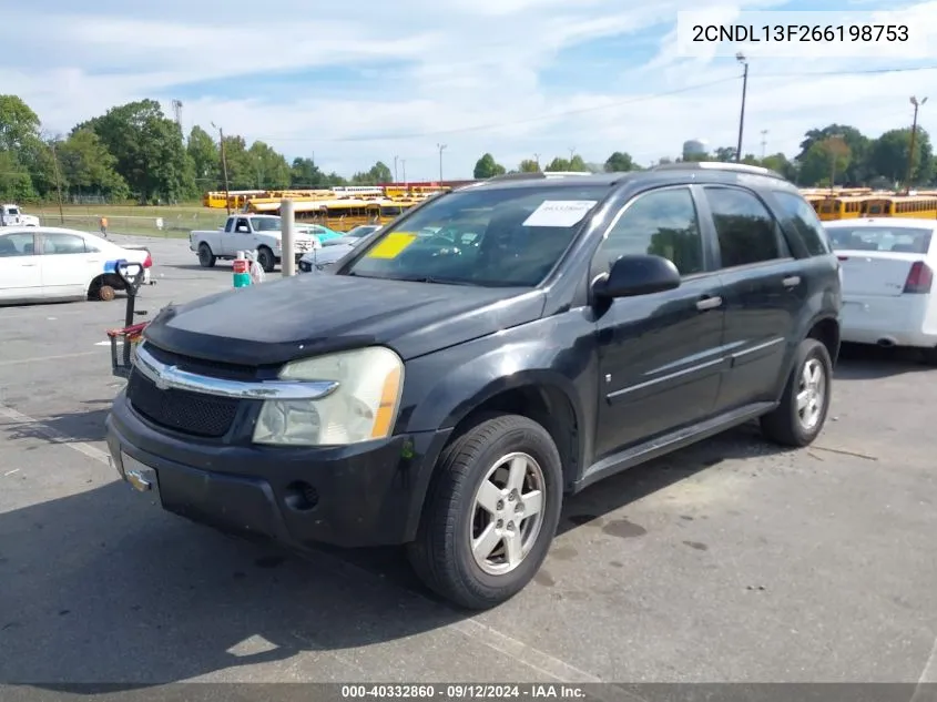 2CNDL13F266198753 2006 Chevrolet Equinox Ls