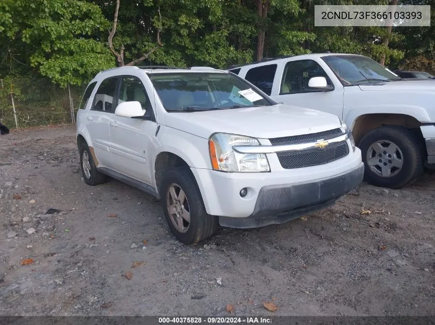 2006 Chevrolet Equinox Lt VIN: 2CNDL73F366103393 Lot: 40375828