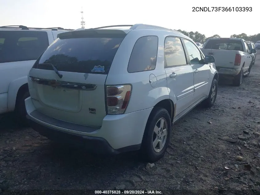 2006 Chevrolet Equinox Lt VIN: 2CNDL73F366103393 Lot: 40375828