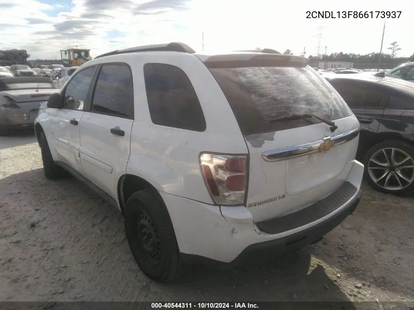 2006 Chevrolet Equinox Ls VIN: 2CNDL13F866173937 Lot: 40544311