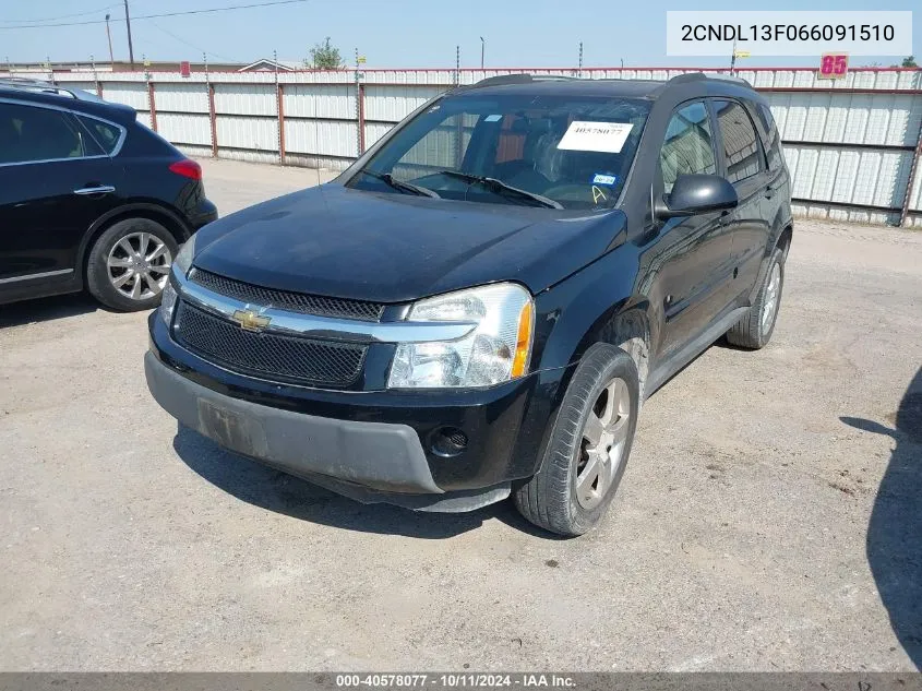 2006 Chevrolet Equinox Ls VIN: 2CNDL13F066091510 Lot: 40578077