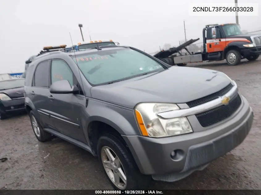 2006 Chevrolet Equinox Lt VIN: 2CNDL73F266033028 Lot: 40609618