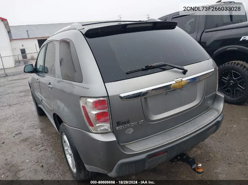 2006 Chevrolet Equinox Lt VIN: 2CNDL73F266033028 Lot: 40609618