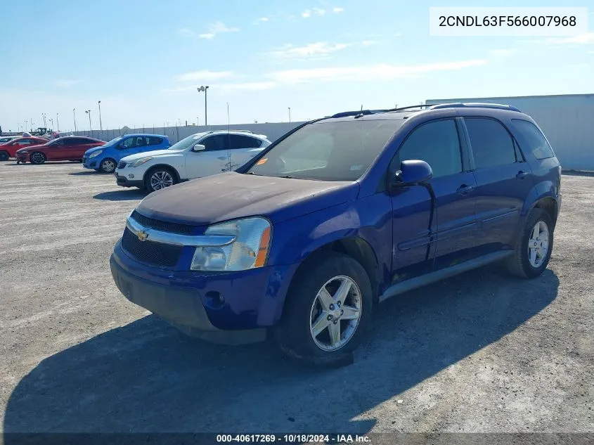 2006 Chevrolet Equinox Lt VIN: 2CNDL63F566007968 Lot: 40617269