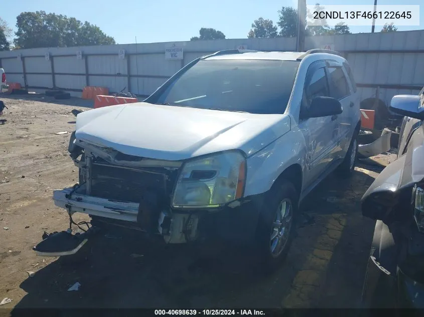 2CNDL13F466122645 2006 Chevrolet Equinox Ls