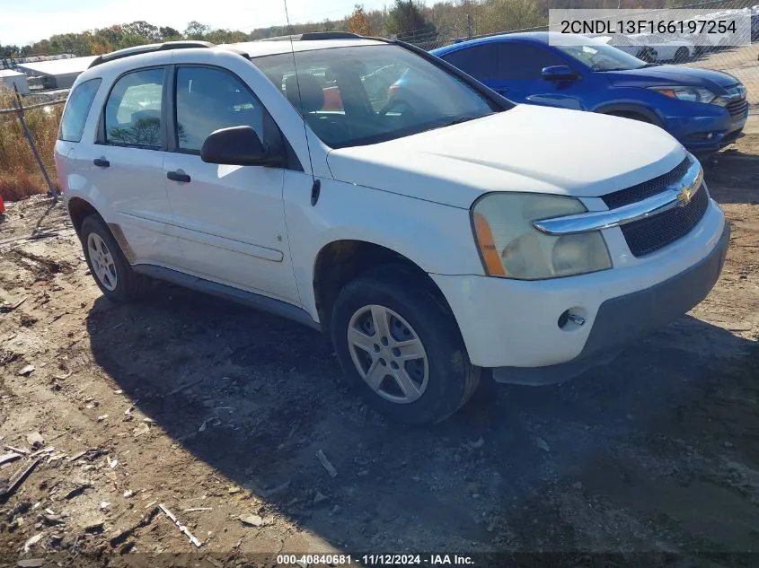 2CNDL13F166197254 2006 Chevrolet Equinox Ls