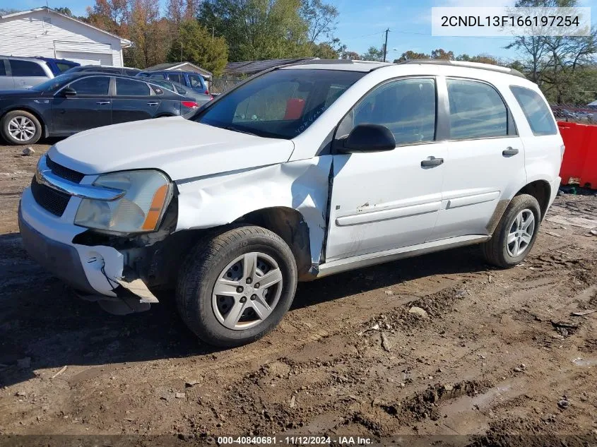 2CNDL13F166197254 2006 Chevrolet Equinox Ls