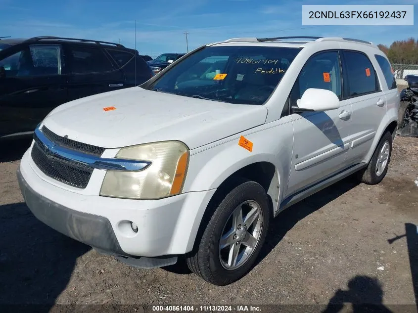 2CNDL63FX66192437 2006 Chevrolet Equinox Lt