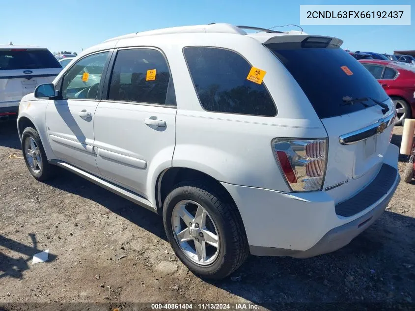 2CNDL63FX66192437 2006 Chevrolet Equinox Lt