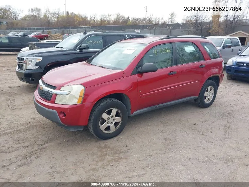 2006 Chevrolet Equinox Ls VIN: 2CNDL23F666207864 Lot: 40900766