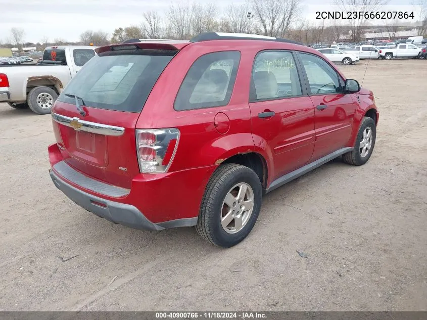 2006 Chevrolet Equinox Ls VIN: 2CNDL23F666207864 Lot: 40900766