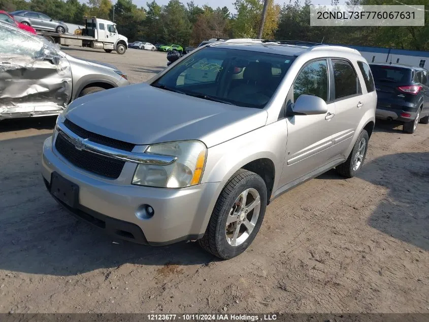 2007 Chevrolet Equinox VIN: 2CNDL73F776067631 Lot: 12123677