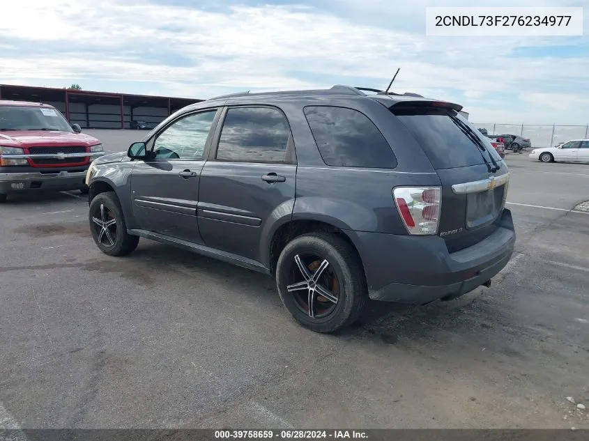 2007 Chevrolet Equinox Lt VIN: 2CNDL73F276234977 Lot: 39758659