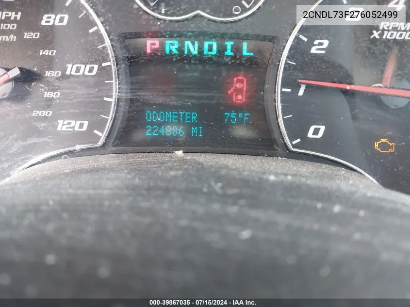 2CNDL73F276052499 2007 Chevrolet Equinox Lt