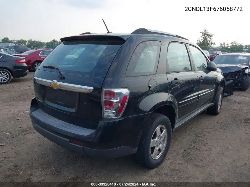 2CNDL13F676058772 2007 Chevrolet Equinox Ls