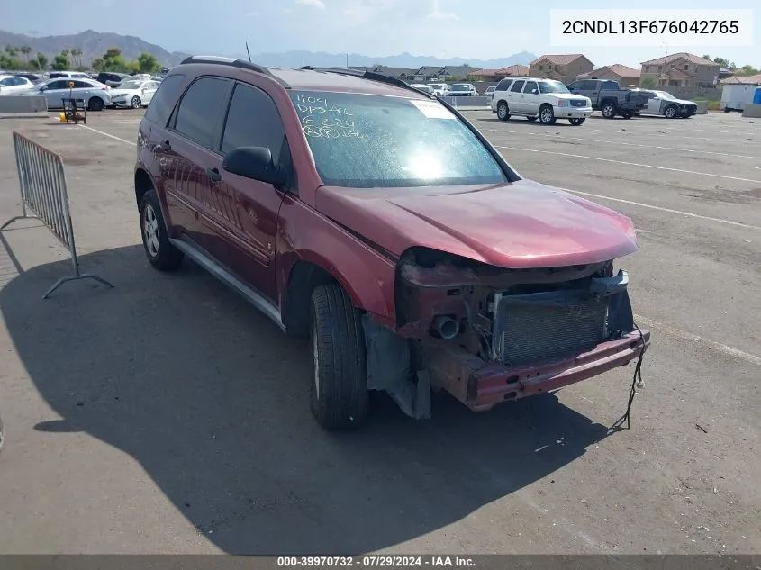 2007 Chevrolet Equinox Ls VIN: 2CNDL13F676042765 Lot: 39970732