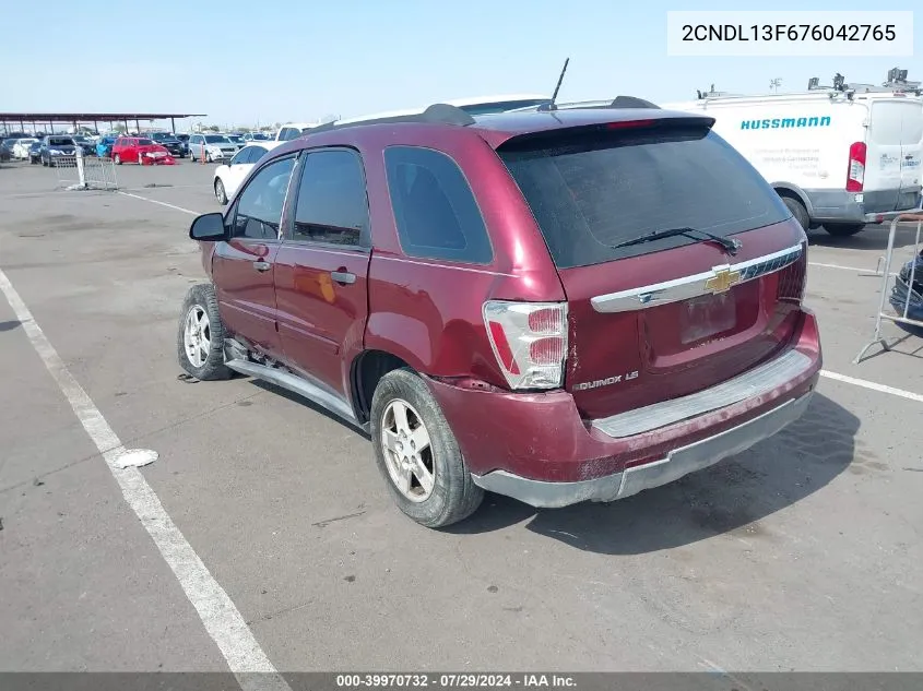 2CNDL13F676042765 2007 Chevrolet Equinox Ls