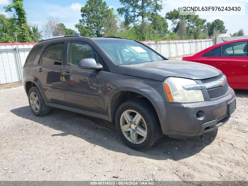 2CNDL63F976243430 2007 Chevrolet Equinox Lt