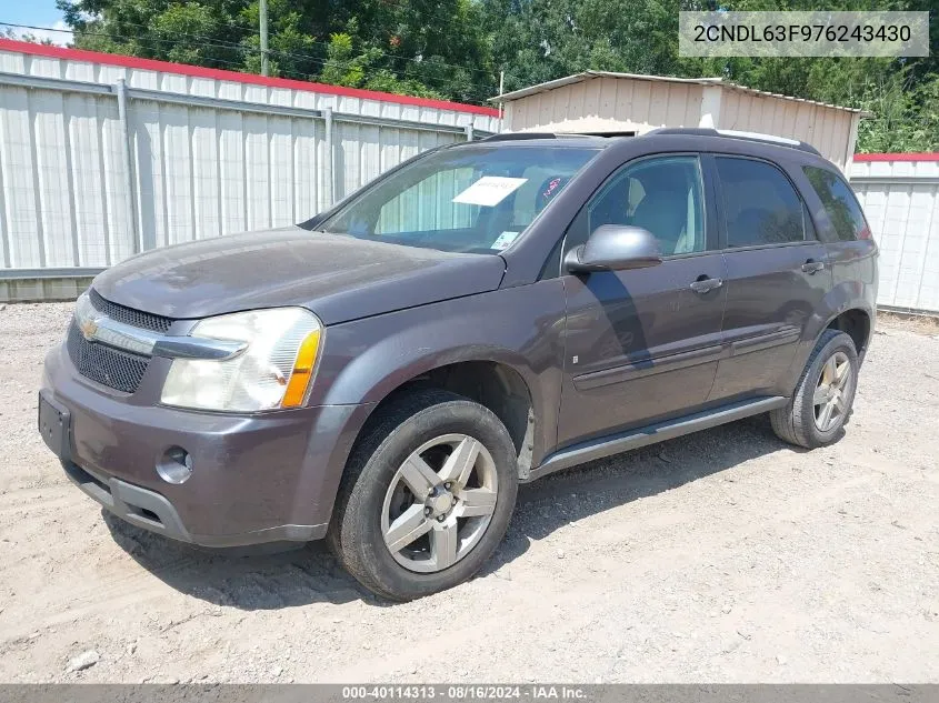 2CNDL63F976243430 2007 Chevrolet Equinox Lt