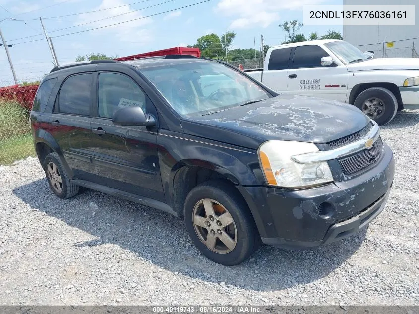 2007 Chevrolet Equinox Ls VIN: 2CNDL13FX76036161 Lot: 40119743