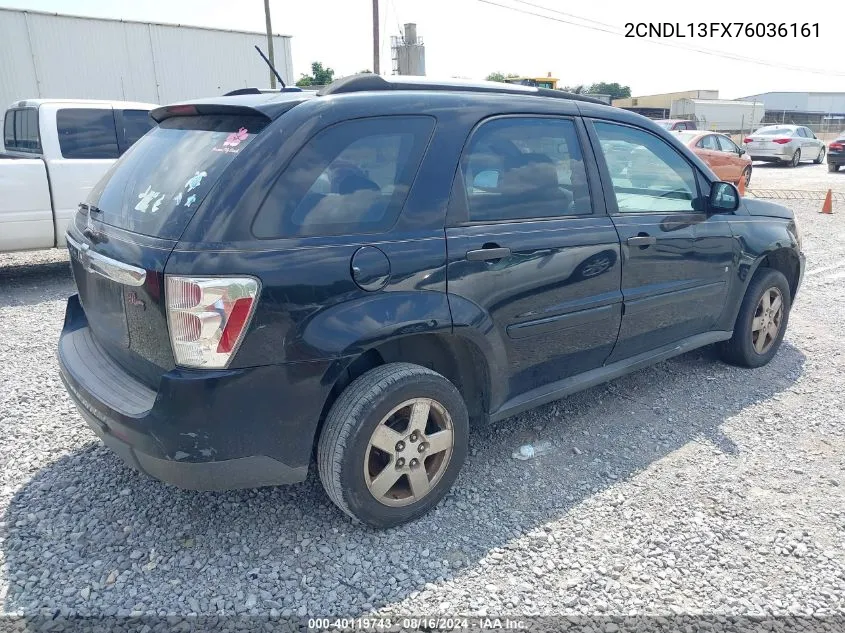 2007 Chevrolet Equinox Ls VIN: 2CNDL13FX76036161 Lot: 40119743