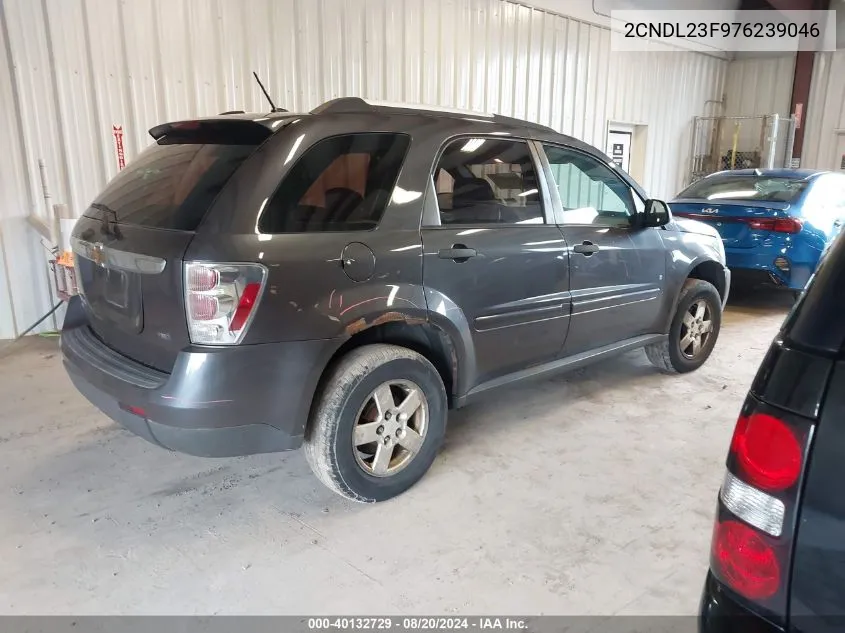 2007 Chevrolet Equinox Ls VIN: 2CNDL23F976239046 Lot: 40132729