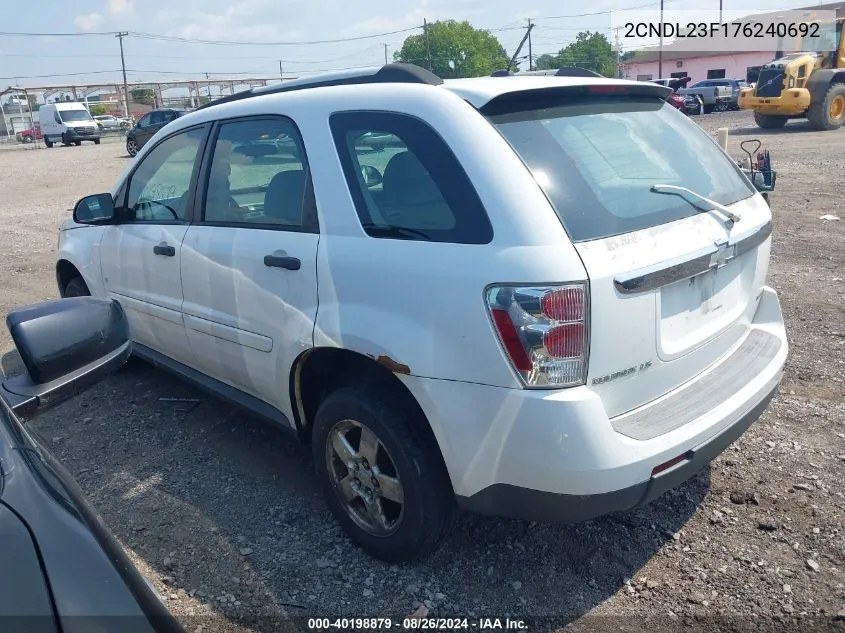 2CNDL23F176240692 2007 Chevrolet Equinox Ls