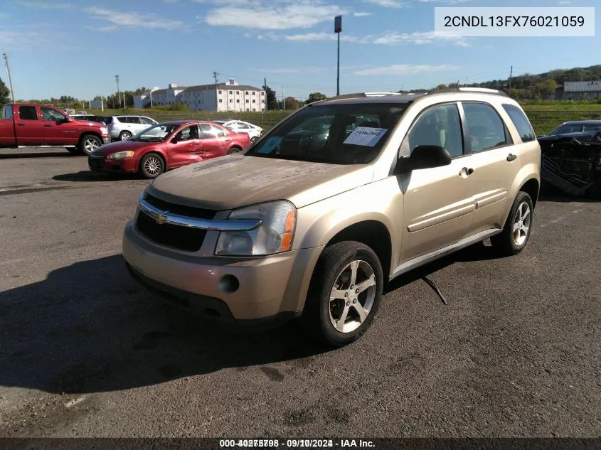 2007 Chevrolet Equinox Ls VIN: 2CNDL13FX76021059 Lot: 40275798