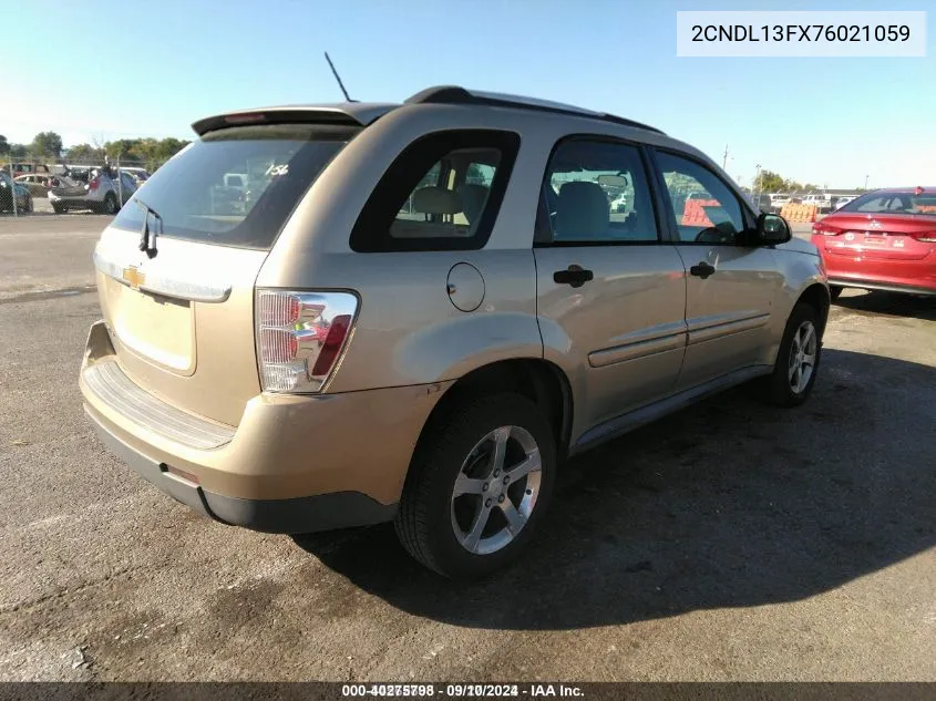 2CNDL13FX76021059 2007 Chevrolet Equinox Ls