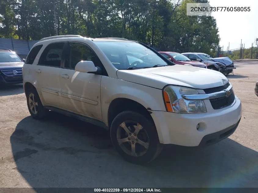 2007 Chevrolet Equinox Lt VIN: 2CNDL73F776058055 Lot: 40322259