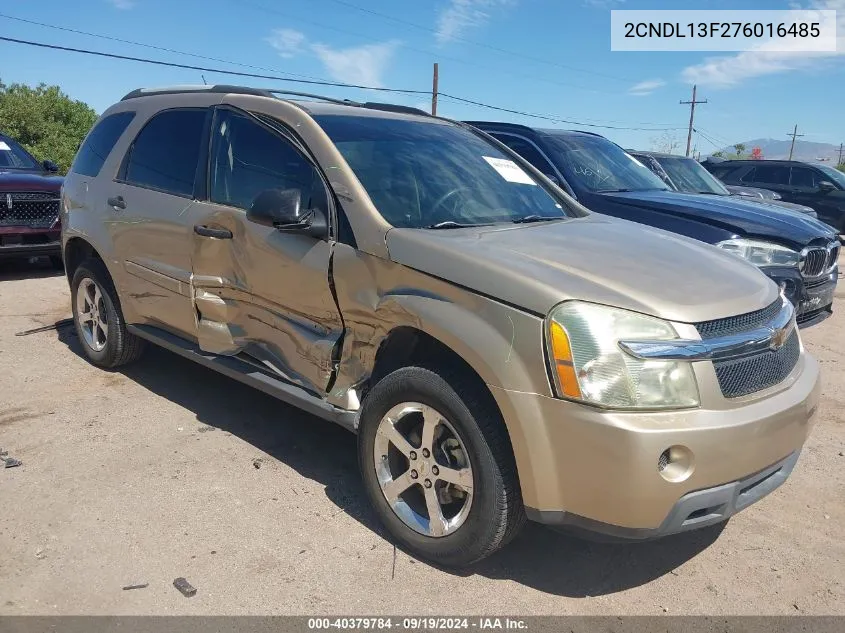 2007 Chevrolet Equinox Ls VIN: 2CNDL13F276016485 Lot: 40379784