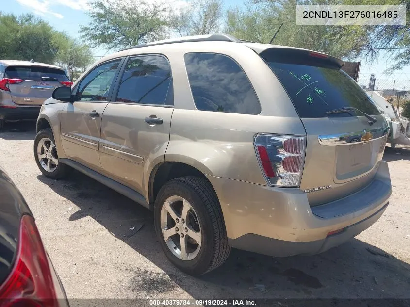 2007 Chevrolet Equinox Ls VIN: 2CNDL13F276016485 Lot: 40379784