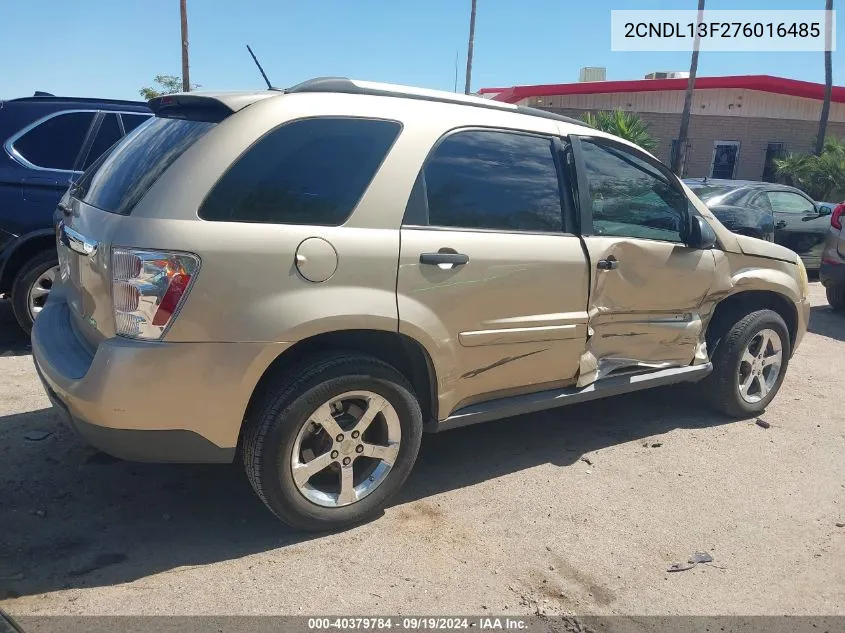 2007 Chevrolet Equinox Ls VIN: 2CNDL13F276016485 Lot: 40379784