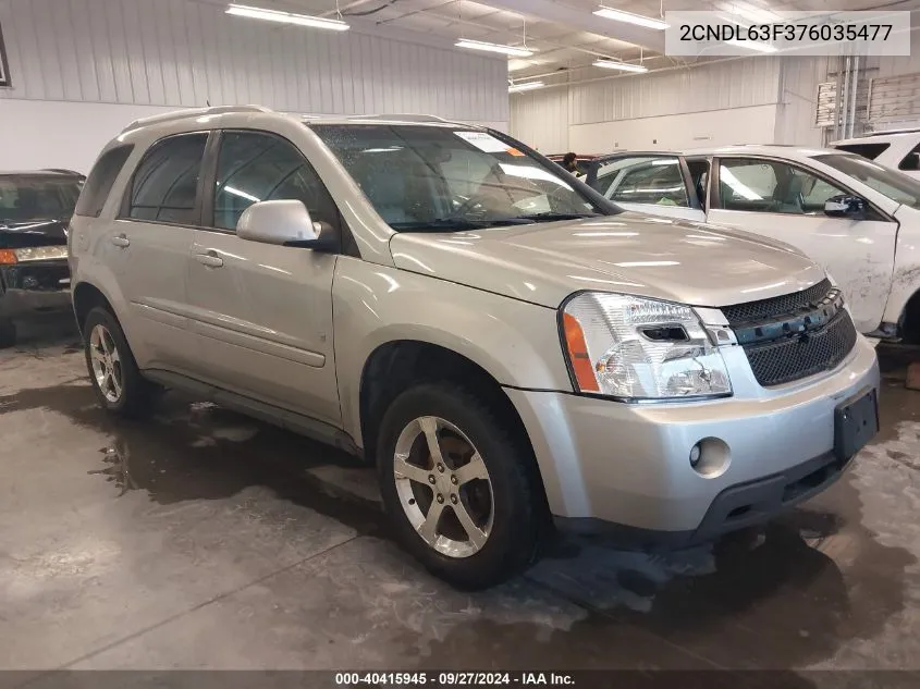 2007 Chevrolet Equinox Lt VIN: 2CNDL63F376035477 Lot: 40415945