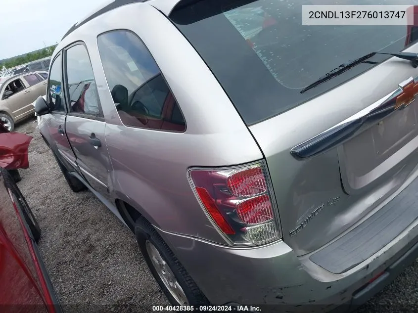 2007 Chevrolet Equinox Ls VIN: 2CNDL13F276013747 Lot: 40428385