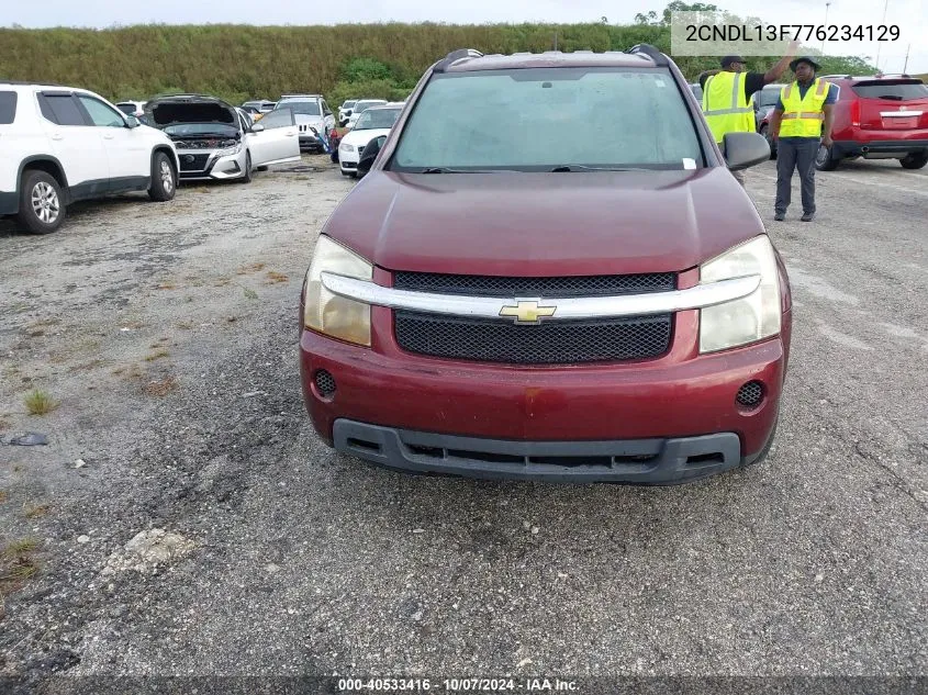 2007 Chevrolet Equinox Ls VIN: 2CNDL13F776234129 Lot: 40533416