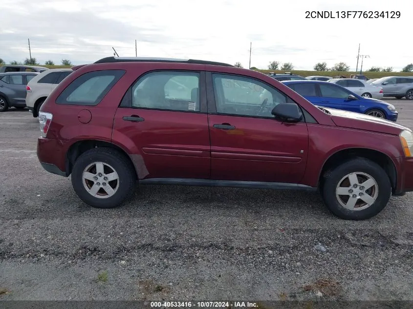 2CNDL13F776234129 2007 Chevrolet Equinox Ls