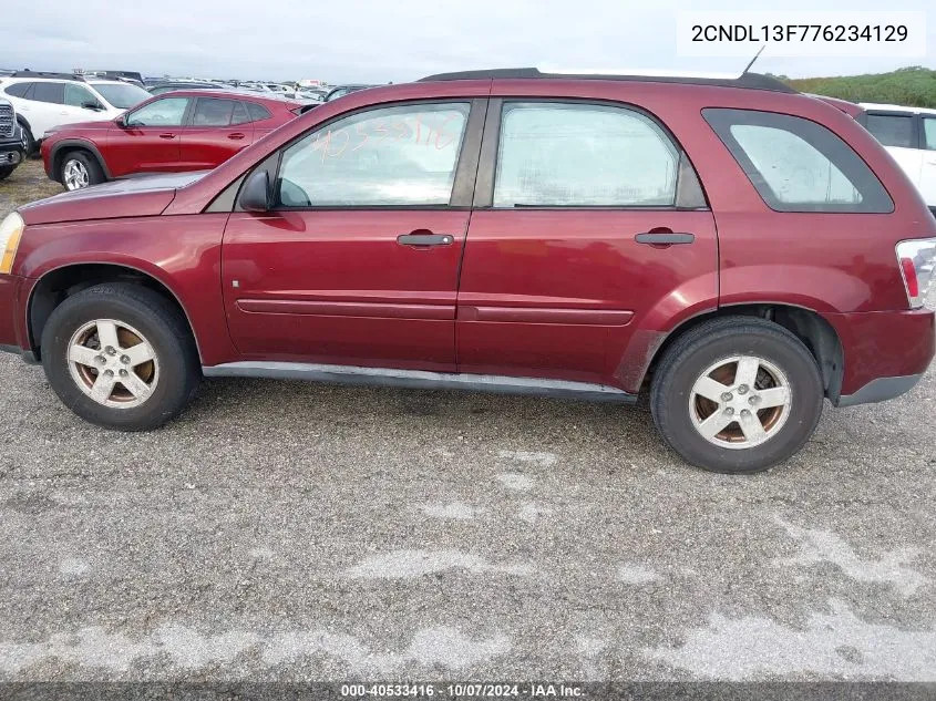 2CNDL13F776234129 2007 Chevrolet Equinox Ls