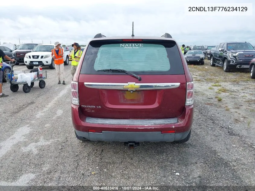 2007 Chevrolet Equinox Ls VIN: 2CNDL13F776234129 Lot: 40533416