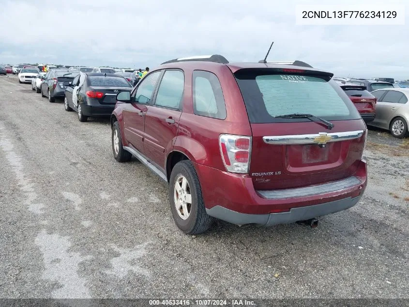 2CNDL13F776234129 2007 Chevrolet Equinox Ls