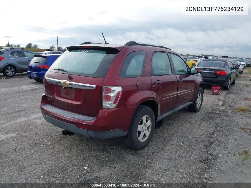 2CNDL13F776234129 2007 Chevrolet Equinox Ls