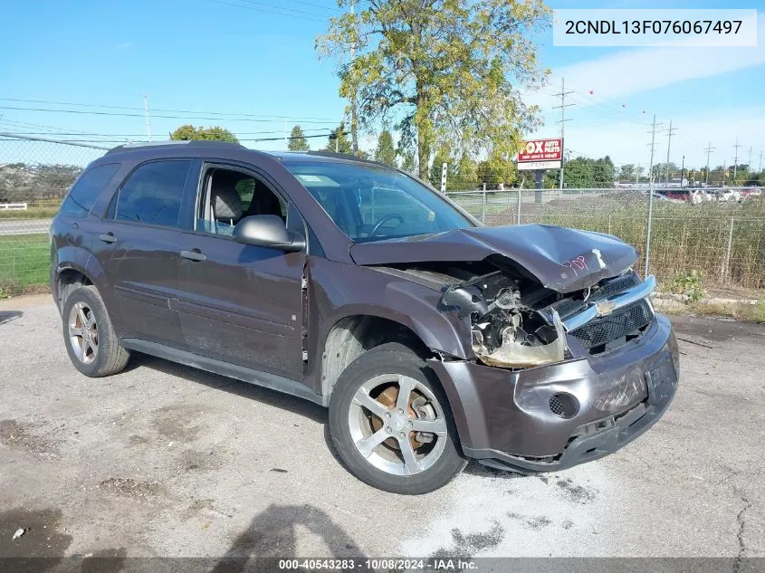 2CNDL13F076067497 2007 Chevrolet Equinox Ls