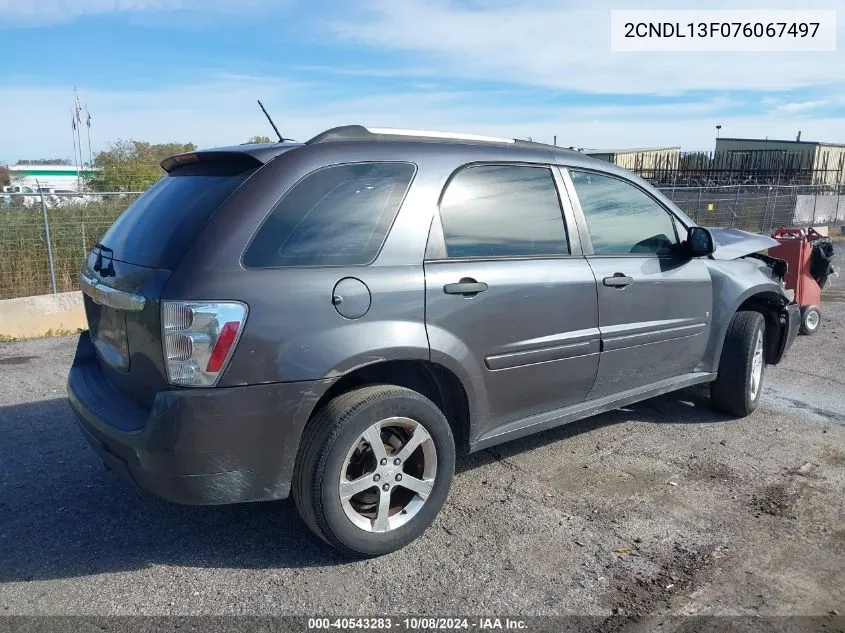 2CNDL13F076067497 2007 Chevrolet Equinox Ls