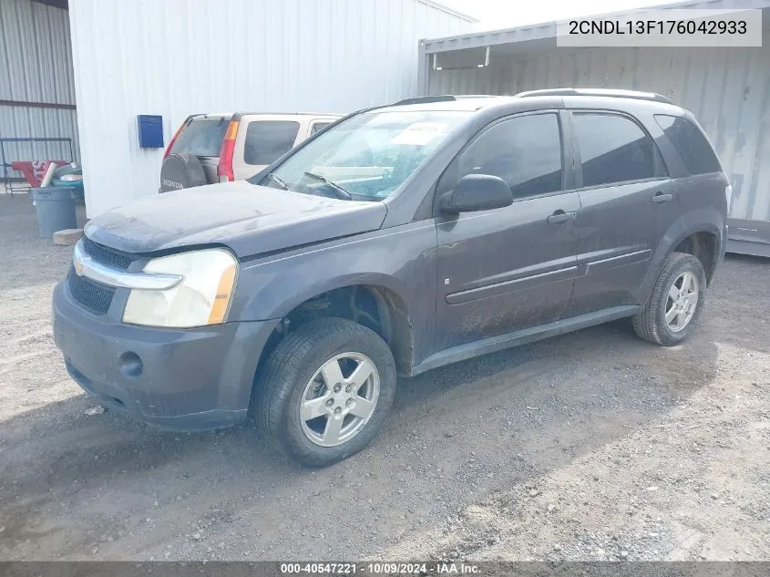 2007 Chevrolet Equinox Ls VIN: 2CNDL13F176042933 Lot: 40547221