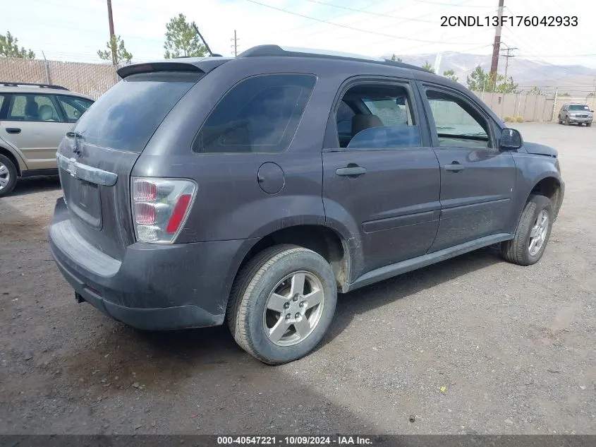 2CNDL13F176042933 2007 Chevrolet Equinox Ls