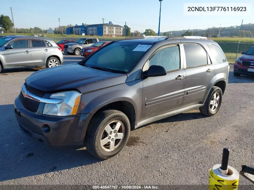 2CNDL13F776116923 2007 Chevrolet Equinox Ls