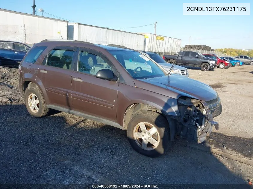 2007 Chevrolet Equinox Ls VIN: 2CNDL13FX76231175 Lot: 40550192