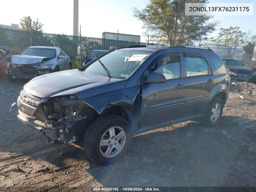 2007 Chevrolet Equinox Ls VIN: 2CNDL13FX76231175 Lot: 40550192